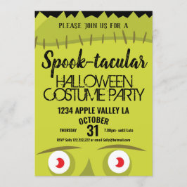 Frankenstein monster spooky halloween kaart