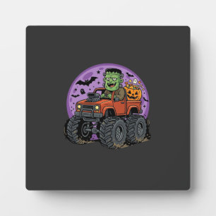 Frankenstein Monster Truck Halloween Grafisch Ontw Fotoplaat
