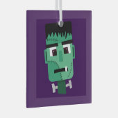 Frankenstein-monsterkop Glas Ornament (Voorkant Rechts)