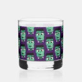 Frankenstein-monter hoofd whisky glas (Achterkant)