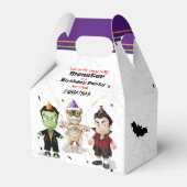 Frankenstein Mummy Dracula Halloween Birthday Bedankdoosjes (Voorkant Zijde)