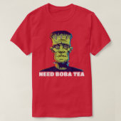 Frankenstein Needs Boba Tea T-shirt (Design voorkant)