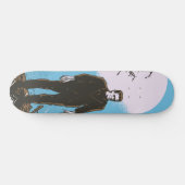 Frankenstein onder de maan - blauw skateboard (Horizontaal)