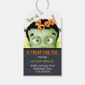 Frankenstein Peek A Boo Address Cadeaulabel (Voorkant)