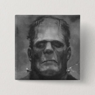 Frankenstein Pin/Button Vierkante Button 5,1 Cm