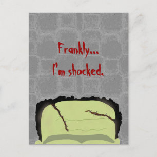 Frankenstein Pun Halloween Briefkaart