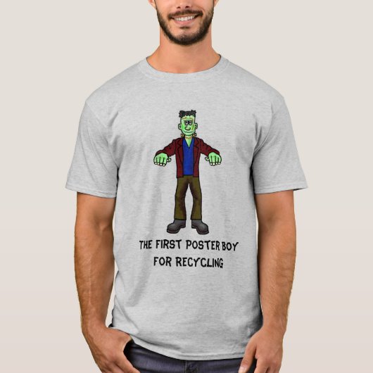Frankenstein Recyclage Halloween T-Shirt (Devant)