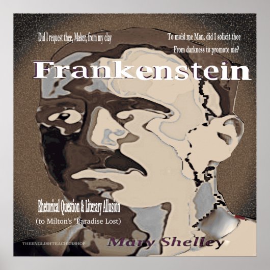 Frankenstein Rhetorical Vraag Poster (Voorkant)