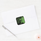 Frankenstein Rock. Ronde Sticker (Envelop)
