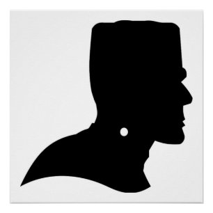 FRANKENSTEIN SILHOUETTE PERFECT POSTER
