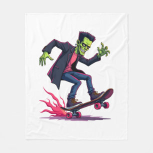 Frankenstein Skater � Coole Halloween Streetwear S Fleece Deken