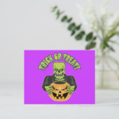 Frankenstein Skull Briefkaart (Staand voorkant)