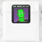 Frankenstein Sleutelhangers & Flair Vierkante Sticker (Tas)
