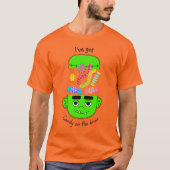 Frankenstein Snoep Halloween T-shirt (Voorkant)