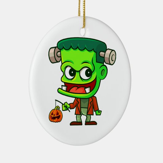 Frankenstein Toon Keramisch Ornament (Rechts)