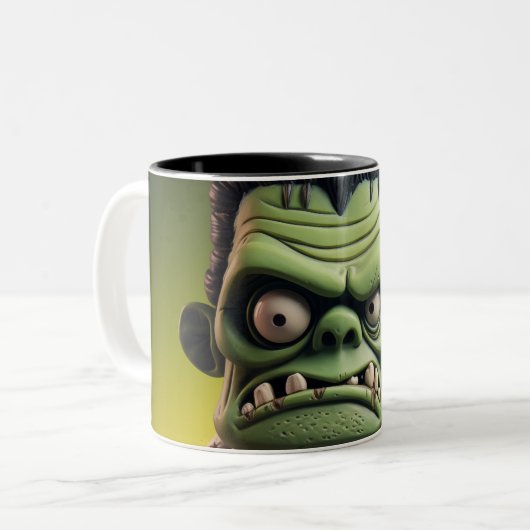 Frankenstein Two-Tone Coffee Mok (Voorkant links)