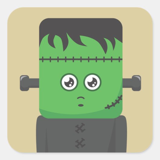 Frankenstein Vierkante Sticker (Voorkant)