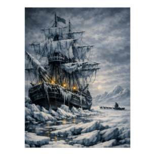Frankensteins Arctische Jacht van BurnsInHell Perfect Poster