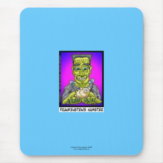 Frankenstein's Hamster Funny Cartoon Muismat (Voorkant)