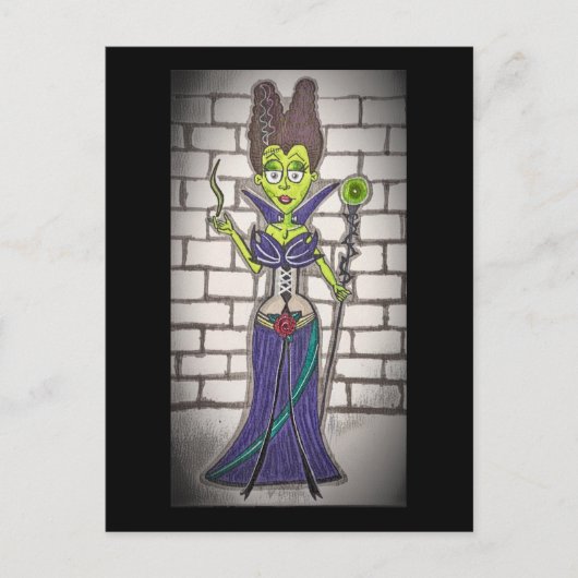 Frankenstein's maleficent briefkaart (Voorkant)