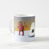 Frankenstein's monster, Mummy, Devil & Vampire Koffiemok (Voorkant links)