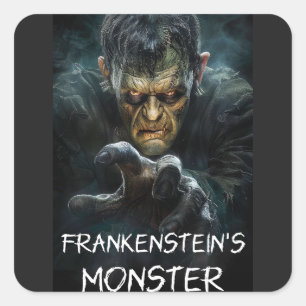 Frankenstein's monster vierkante sticker