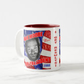 frankforprez-mok tweekleurige koffiemok (Voorkant links)