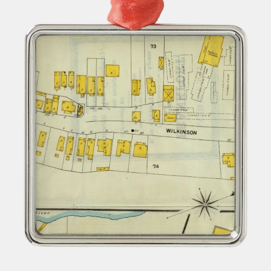 Frankfort, Kentucky 18 Metalen Ornament (Voorkant)