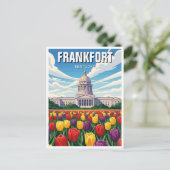 Frankfort Kentucky Briefkaart State Capitol (Staand voorkant)