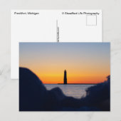 Frankfort Light Icy Silhoette Briefkaart (Voorkant / Achterkant)