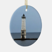 Frankfort Lighthouse Keramisch Ornament (Rechts)