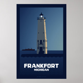 Frankfort Lighthouse, Michigan Poster