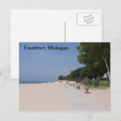 Frankfort Michigan Lakeshore Briefkaart (Voorkant / Achterkant)