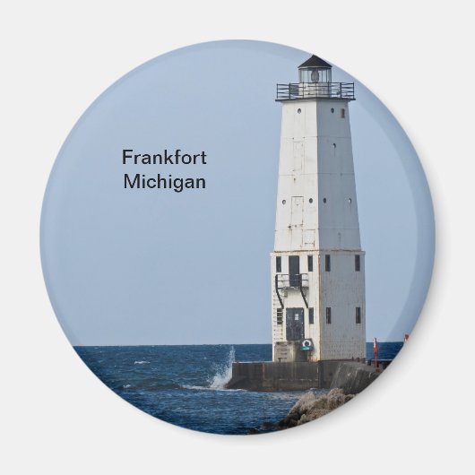 Frankfort Michigan Lighthouse Magneet (Voorkant)