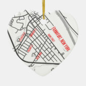 Frankfort, New York kerstversiering Keramisch Ornament (Voorkant)