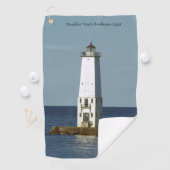 Frankfort North Breakwater Light golfhanddoek (Insitu)