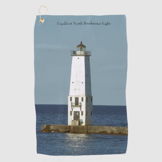 Frankfort North Breakwater Light serviette de golf (Devant)