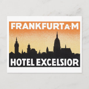 Frankfurt AM Hotel Excelsior Briefkaart