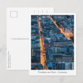 Frankfurt am Main Duitsland Briefkaart (Voorkant / Achterkant)