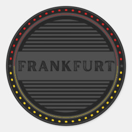 Frankfurt City Pride Emblem – German Identity Ronde Sticker