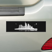 Frankfurt City Skyline Autoaufkleber / Aufkleber Bumpersticker (Op auto)