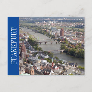 Frankfurt City uitzicht Briefkaart
