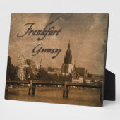 Frankfurt Duitsland Art Plaque Fotoplaat (Zijkant)