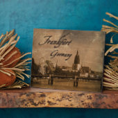 Frankfurt Duitsland Art Plaque Fotoplaat (Zijkant)