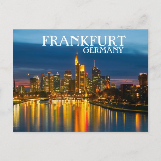 Frankfurt Duitsland Briefkaart (Voorkant)