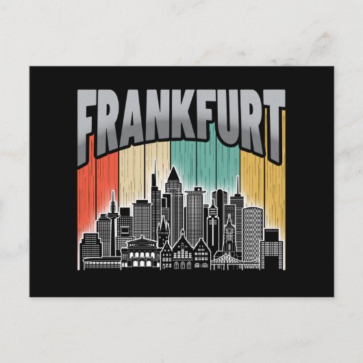 Frankfurt Duitsland Briefkaart (Voorkant)