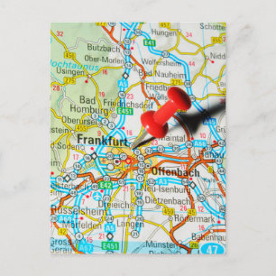 Frankfurt, Duitsland Briefkaart