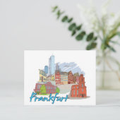 Frankfurt Duitsland Briefkaart (Staand voorkant)