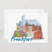 Frankfurt Duitsland Briefkaart (Voorkant / Achterkant)
