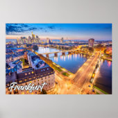 Frankfurt, Duitsland Poster (Voorkant)